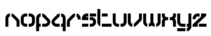 Sylar Stencil Font LOWERCASE