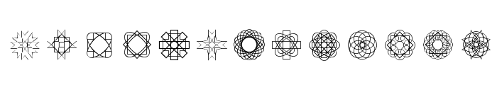 Symmetric Things Font LOWERCASE