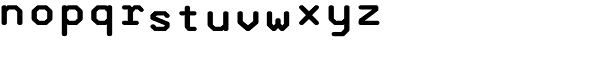 Synchro No2 M Font LOWERCASE