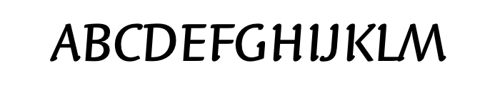 Syntax Letter Com Medium Italic Font UPPERCASE