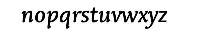 Syntax Letter Com Medium Italic Font LOWERCASE