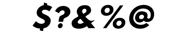 Sztylet Bold Oblique Font OTHER CHARS