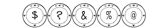 Tableware Font Font OTHER CHARS