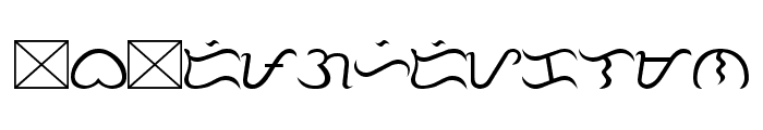 Tagalog Stylized Font LOWERCASE