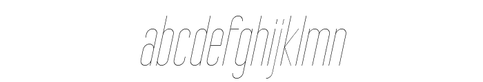 Tall Films Fine Oblique Font LOWERCASE