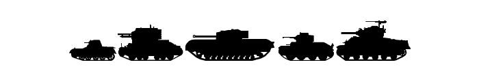 Tanks-WW2 Font OTHER CHARS