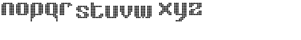 Taser-Round X-Height Font LOWERCASE