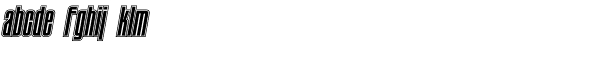 Tauern Inline Oblique Font LOWERCASE