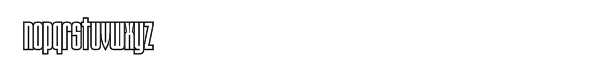 Tauern Multilingual Condensed Bold Font LOWERCASE