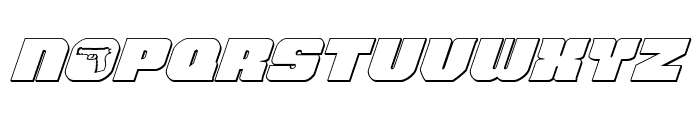 Tauro 3D Italic Font UPPERCASE