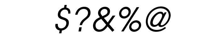 TeXGyreAdventor-Italic Font OTHER CHARS