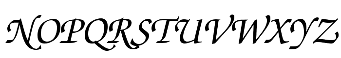 TeXGyreChorus-MediumItalic Font UPPERCASE