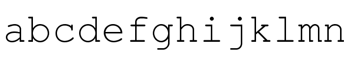 TeXGyreCursor-Regular Font LOWERCASE