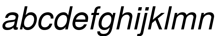 TeXGyreHeros-Italic Font LOWERCASE