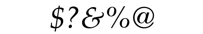 TeXGyrePagella-Italic Font OTHER CHARS