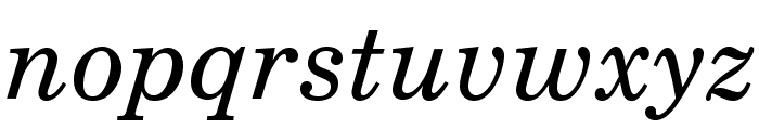 TeXGyreSchola-Italic Font LOWERCASE
