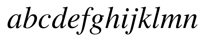 TeXGyreTermes-Italic Font LOWERCASE