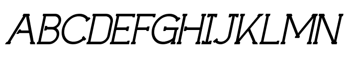 Technically Insane Italic Font UPPERCASE