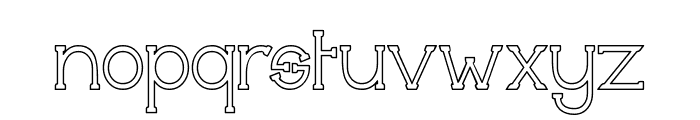 Technically Insane Outline Font LOWERCASE