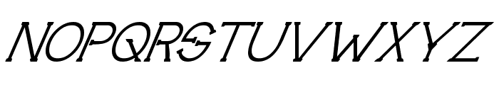 Technically Insane Superitalic Font UPPERCASE