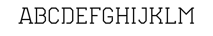 Teco Serif Thin Font UPPERCASE