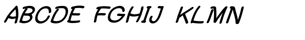 Tectura II Double Oblique Font UPPERCASE