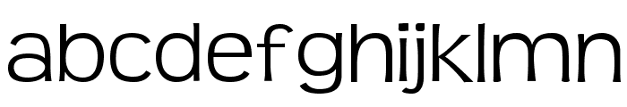 Teen Light Font LOWERCASE