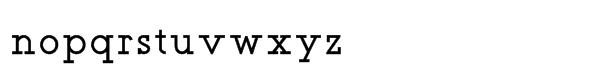 Teletex Std Medium Font LOWERCASE