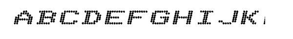 Telidon Ink Extended Heavy Italic Font UPPERCASE