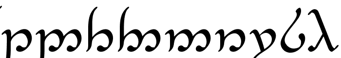 Tengwar Annatar Font OTHER CHARS