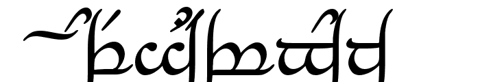 Tengwar Annatar Font UPPERCASE