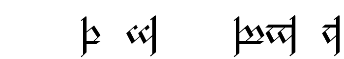Tengwar Noldor 1 Font UPPERCASE