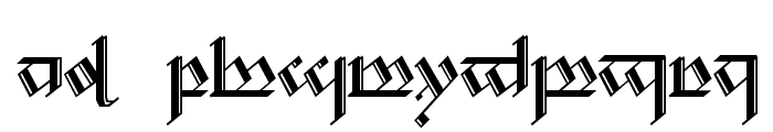 Tengwar Noldor 2 Font LOWERCASE