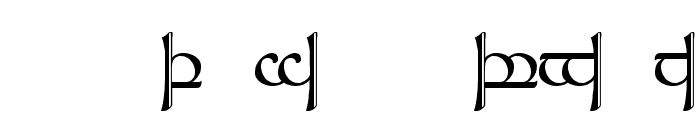 Tengwar Sindarin 2 Font UPPERCASE