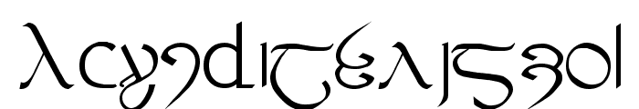 Tengwar ver. # 3 Font LOWERCASE