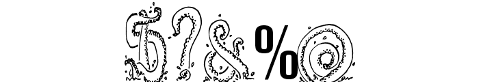Tentacles Font OTHER CHARS