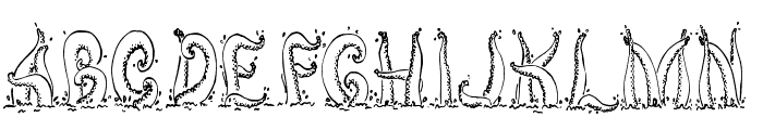 Tentacles Font LOWERCASE