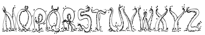 Tentacles Font LOWERCASE