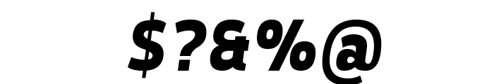 Tepeno Sans Bold Italic Font OTHER CHARS