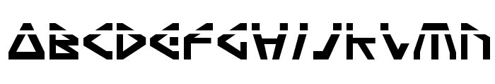Terra Firma Laser Font UPPERCASE