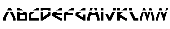 Terra Firma Laser Font LOWERCASE