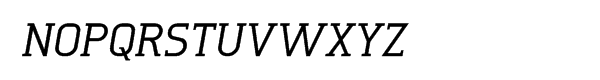 Tertre Medium Italic™ Font UPPERCASE