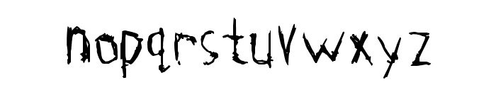 Tetanus Font LOWERCASE