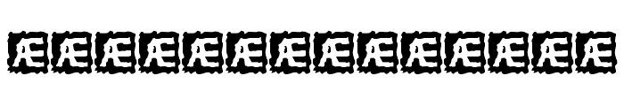 Tetricide BRK Font LOWERCASE