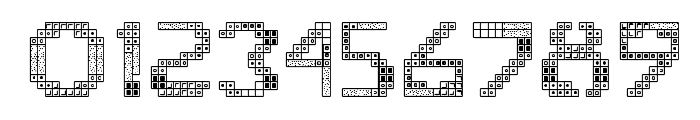 Tetris 2 Font OTHER CHARS