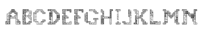 Tetris 2 Font UPPERCASE