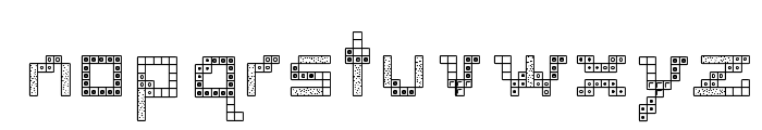 Tetris 2 Font LOWERCASE