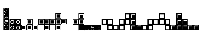 Tetris Blocks Font LOWERCASE