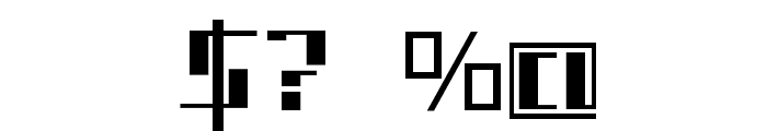 Tetris Font OTHER CHARS