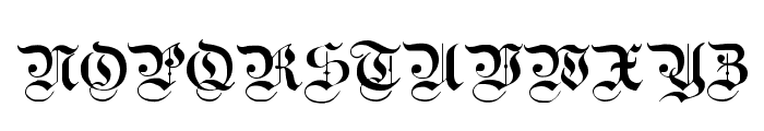 Teutonic No1 DemiBold Font UPPERCASE